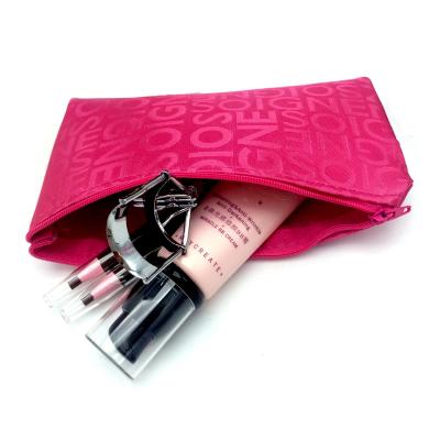 China Hot Women Folding Portable Cosmetic Bag Fashion Beauty Zipper Travel Make Up Bag Letter Makeup Case Pouch for sale