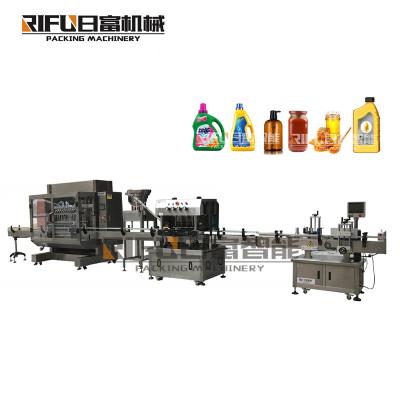 China Sauce jam Bottle Filling Automatic piston liquid filling machine for Daily products factory for sale