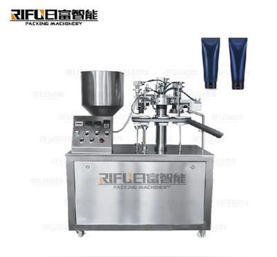 China Semi-automatic plastic tube toothpaste ointment filling and sealing machine for sale