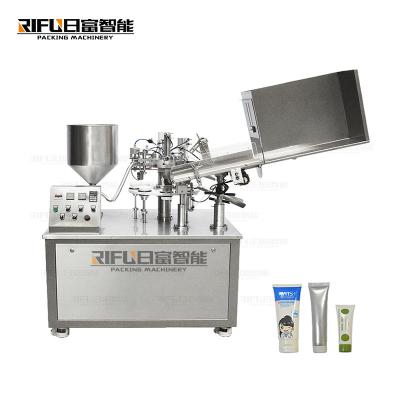 China Semi-automatic multifunctional ointment aluminum tube folding, filling and sealing machine zu verkaufen