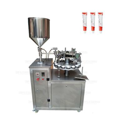 中国 Semi auto laminated tube filling sealing cream toothpaste tube filling sealing machine 販売のため