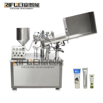 China Semi automatic plastic tube laminated tube filling sealing toothpaste tube filling sealing machine zu verkaufen