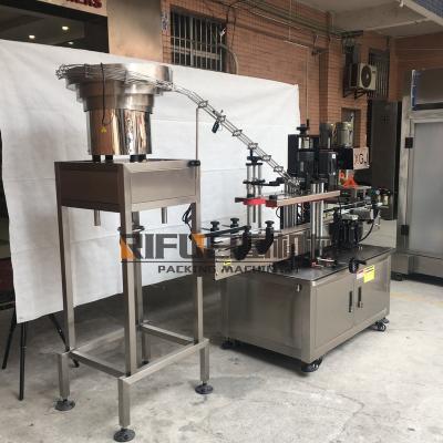 China Automatic capping machine Four Wheels Bottle Capping Machine Screw Capper for sale