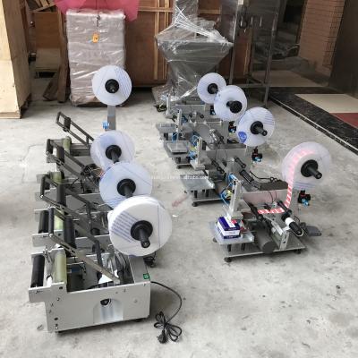 China semi automatic round bottle labeling machine for hand washing gel round bottle/small plastic bottle for factory for sale