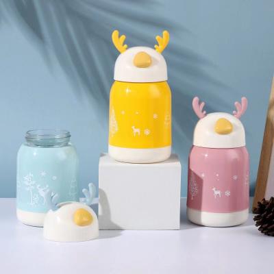 China Mikenda Sustainable Products Christmas Kids Hot Selling Glass Water Bottles Bpa Free for sale