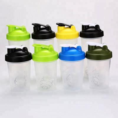 China Mikenda T014 400ml Clear Plastic Shaker Bottle Beverage Bottle Viable Tumbler Cup Plastic Water Bottles for sale