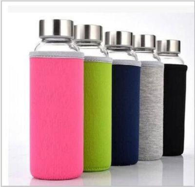 China Glass Water Bottle Bottle Sublimation Gel Viable Leakproof Water Bottle for sale