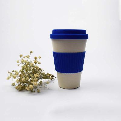 China Sustainable Mikenda Fiber Coffee Mug Double Wall Bamboo Fiber Coffee Mug Custom Logo for sale