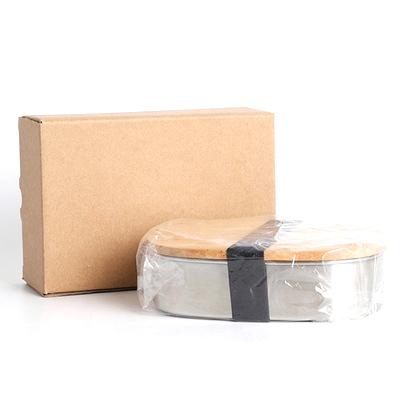 China Wholesale Eco-friendly Mikenda Disposable Metal Material Bamboo lid&spoon Food Bowl With Silicone Sleeve for sale