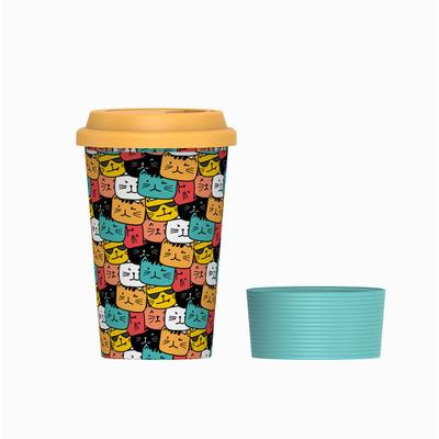 China Economically Friendly Environmentally Friendly Mikenda Mug Natura Fiber Coffee Travel Drinking Cheap Bamboo Mug With Sleeve for sale