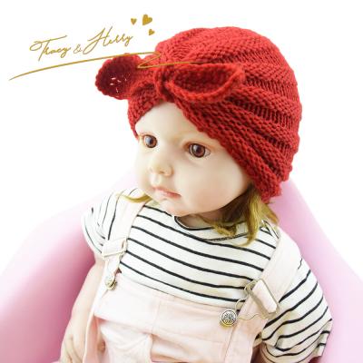 China Other Tracy and Herry fashion and American European fabric knitted turban baby soft children hat for sale