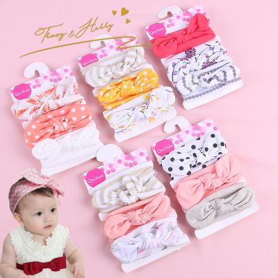 China European and American style Tracy and Herry 2022 newest baby headband set bow knitted headband hair accessories children girls for sale