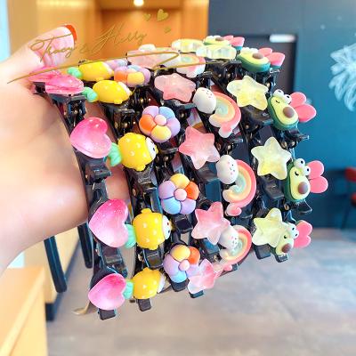 China Vintage Tracy and Herry Hot Selling Hair Accessories for Kids Colorful Love Heart Cute Animal Flower Headband Clips for Girls Summer for sale