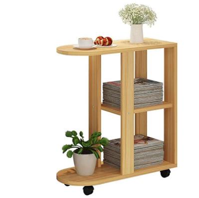 China Sofa Side Adjustable Movable Table Small Book Cabinet (Height) Mini Bedside Table Coffee Table For Living Room for sale