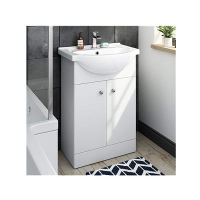 China Customized White Vanity Sink Unit Bathroom Storage Furniture Restaurant Bathroom Vanity for sale