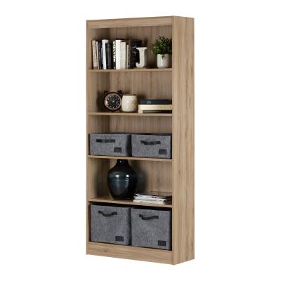 China PANEL Furniture Wooden 5 Shelf Bookcase , Modern High Quality Bookshelf for sale