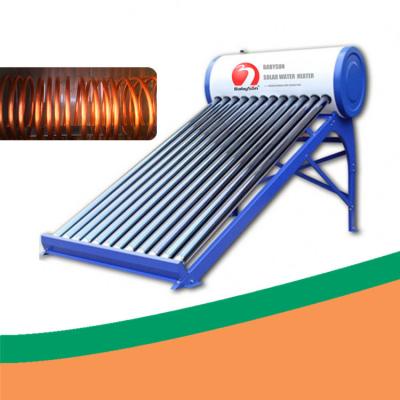 China SUS 304 INMETRO Copper Pipe Solar Water Heater solar thermal collector for sale