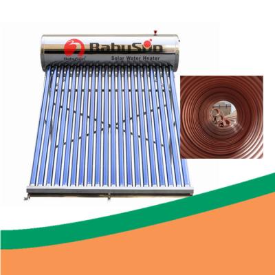 China Stainless ISO Solar Hot Water Preheat System 240L Heat Pipe Solar Collector for sale