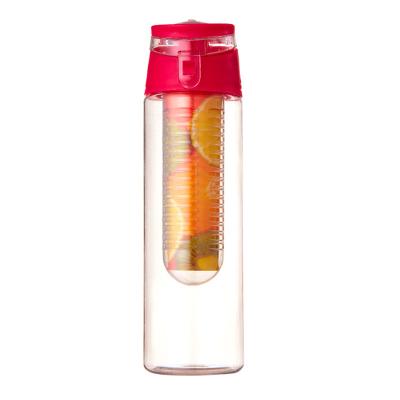 China 2021 Viable New Product Fruit Infuser Water Bottle 700Ml Plastic Tea Water Bottle With Infuser for sale