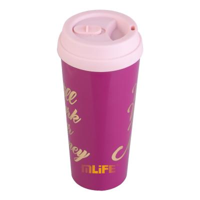 China Custom High Quality Reusable Coffee Cup Disposable Sports Portable Plastic Coffee Cup for sale