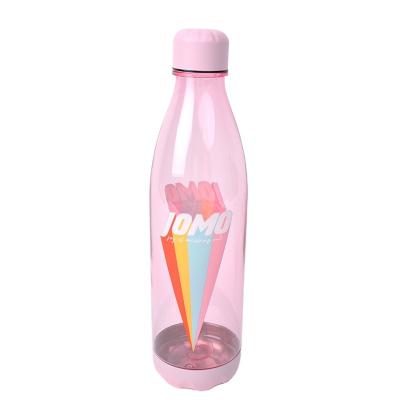 China Sustainable Wholesale Custom Sports Coke Bottle With Stainless Steel Lid And Base for sale