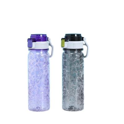 China Cheap Hot Selling Cheap Custom Cute Sustainable Sports Plastic Freezer Bottle With Straw And Lid for sale