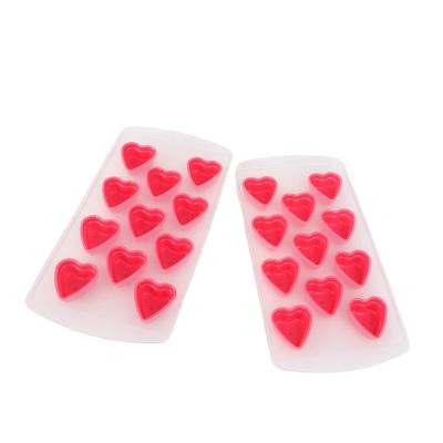 China Sustainable Heart Shaped Ice Cube Tray Ice Maker Cube Mold for sale