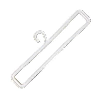 China Factory Supply Factory Supply Non-slip Scarf Towel Display Hanger White Plastic Material Eco-friendly Hanger for sale