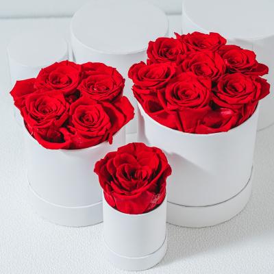 China Wholesale Decoration Customization Preserved Gift Box Eternal Eternal Flower Red Rose Decorative Supplies Wedding Valentine for sale