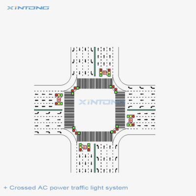 China City Road XINTONG Smart Networking Traffic Lights Lighting Bluetooth Project for sale