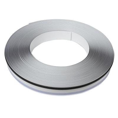 China Waterproof Brushed Channelume Aluminum Alloy 50 Meter Trim Cap Roll for sale