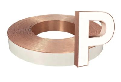 China Rose Gold Aluminium Trim Cap 60mm 70mm Aluminum Channel Letter Coil for sale