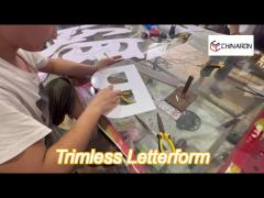 customizable led letterform with adjustable brightness for indoor and outdoor display