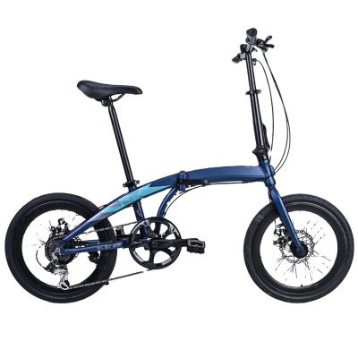 China 2021 Aluminum Alloy Aluminum Alloy Folding Car Folding Mountain Bike Riding Folding Durable Bicycle Ultra Light Weight for sale