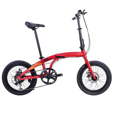 China 2021 Hot Selling Factory Price Folding Ultralight Children's Aluminum Alloy Bicycle Folding Ride-On Bicycle for sale