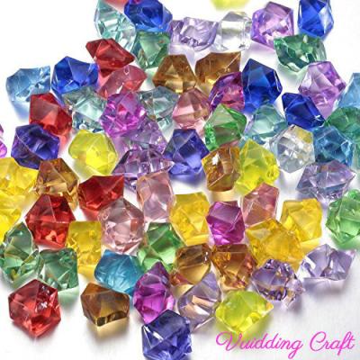 China Mini Acrylic Crystal Gem Stone Crystal/Glass/Acrylic Ice Rocks For Party Vase Filler Decorative for sale