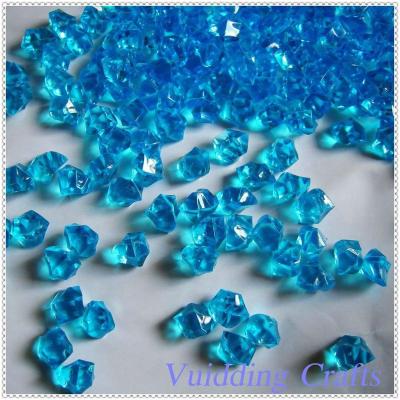 China Wedding& 2018 popular party decoration glitter blue acrylic ice rock for indoor water park decoration for sale