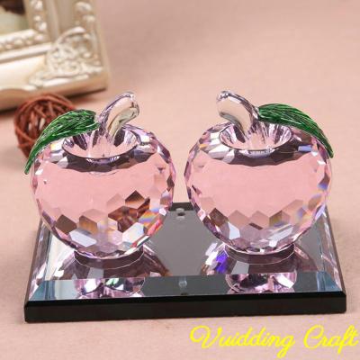 China Pretty Diamond Apple Perfume Bottle For Europe Table Decoration for sale