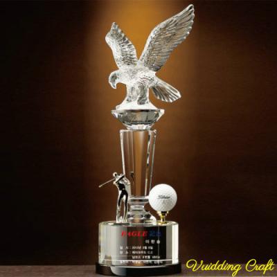 China Europe Eagle Top Golf expensive VIP Crystal President Awards for sale