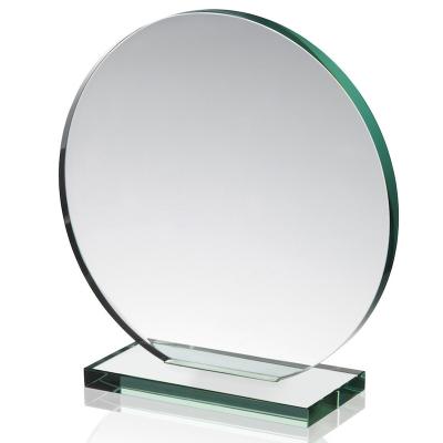 China Europe Plain Jade Glass Round Blank Awards for Custom Supplier for sale