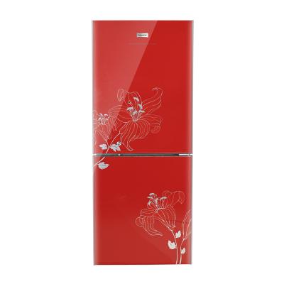 China Hotel China Factory Red Double Door Freezer Fridge Household Beer Fridge for sale