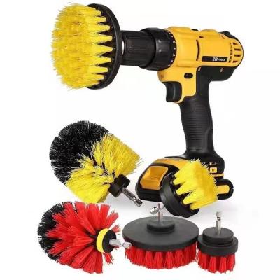 China 5 Pcs Kit Kitchen Cleaning Power Scrubber Drill Polishing Brush High Quality Carpet Rotary Brush Floor Hygiene Cleaning Brush for sale