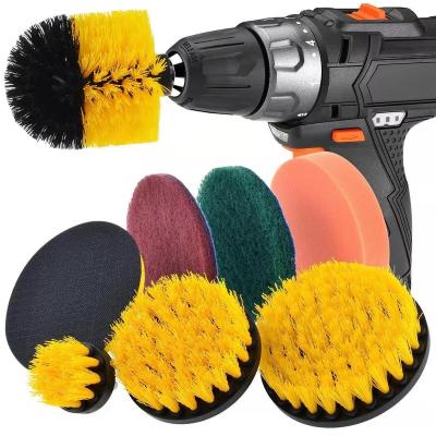 China Nylon Hygiene Cleaning Brush Power Brushes Cleaning Kit Used For Clean Bathroom Surfaces Car Wheel Cleaning Brush for sale