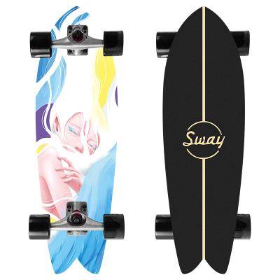 China Best Adult Selling Custom OEM Surf Skateboard Surfboard Land Surfskates With CX4 30inch Bracket for sale