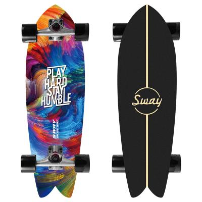 China Wholesale Custom Printed Surfing Deck OEM Skateboard Sports Land Cruiser Adult Skateboard for sale