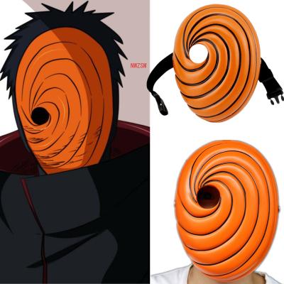 China Silica gel Anime Uchiha Mask Tobi Obito Akatsuki Ninja Madara Cosplay Costume Resin Masks Halloween ecoparty for sale