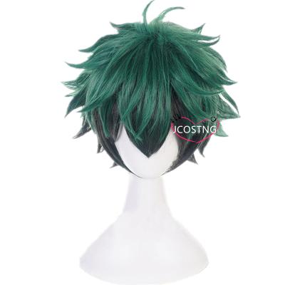 China Costumes Anime My Hero Academia Midoriya Izuku Deku Cosplay Battle Cosplay Costume green and black gradient cosplay wig for sale