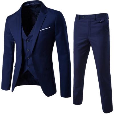 China Coldker Men Spring Suits 3 Pieces Classic Blazer +Vest +Pants Men Suit Sets Blazers Business Suits Sets Autumn Men Wedding Party Set for sale