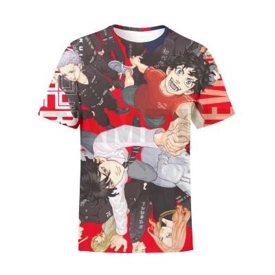 China Cosplay comic Tokyo avengers ecoparty t shirts with short sleeves for sale