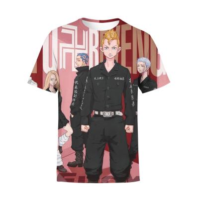 China Kawaii ecoparty Summer Harajuku Hip Hop Cosplay Cartoon Men Anime Tokyo Avengers Male T-shirt for sale